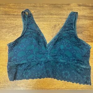 SO Lace Bralette in Deep Blue